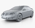 Pontiac G6 GT 2009 3d model clay render