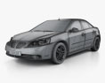 Pontiac G6 V6 2009 3D模型 wire render