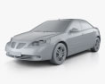 Pontiac G6 V6 2009 Modello 3D clay render