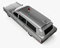 Pontiac Bonneville 旅行車 救护车 Kennedy 1963 3D模型 顶视图