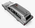 Pontiac Bonneville 旅行車 救护车 Kennedy 带内饰 1963 3D模型 顶视图