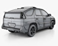 Pontiac Aztek з детальним інтер'єром 2005 3D модель