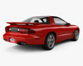 Pontiac Firebird Trans Am 2002 3D 모델  back view