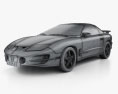 Pontiac Firebird Trans Am 2002 3D 모델  wire render