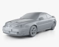 Pontiac Grand Am coupe SCT 2002 3d model clay render