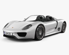 3D model of Porsche 918 spyder 2013