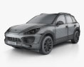 Porsche Cayenne hybrid 2012 3d model wire render