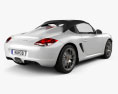 Porsche Boxster Spyder 2014 3D模型 后视图