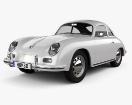 Porsche 356A coupé 1959 3D-Modell