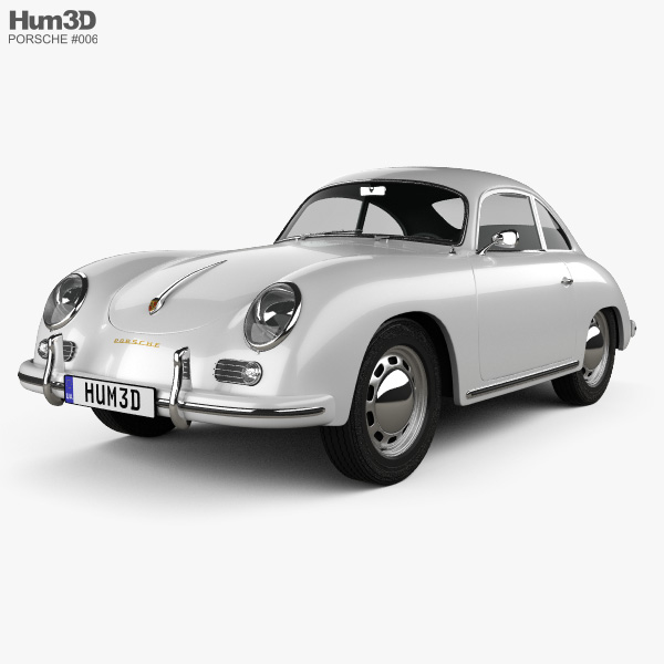 Porsche 356A coupe 1959 3D模型