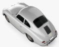 Porsche 356A coupe 1959 3d model top view