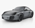 Porsche 911 Carrera 4S Coupe 2012 3D-Modell wire render