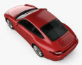 Porsche 911 Carrera 4S Coupe 2012 3D模型 顶视图