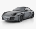 Porsche 911 Carrera GTS Coupe 2012 3d model wire render
