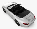 Porsche 911 Carrera GTS cabriolet 2012 3d model top view