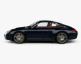 Porsche 911 Targa 4S 2012 3d model side view