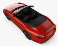 Porsche 911 Turbo 敞篷车 2012 3D模型 顶视图