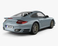 Porsche 911 Turbo S Coupe 2012 3D 모델  back view