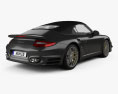 Porsche 911 Turbo S カブリオレ 2012 3Dモデル 後ろ姿