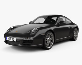 Porsche 911 Carrera Black Edition Coupe 2012 3D model