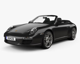 Porsche 911 Carrera Black Edition カブリオレ 2012 3Dモデル
