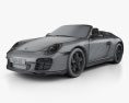 Porsche 911 Speedster 2012 3D模型 wire render