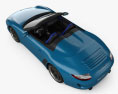 Porsche 911 Speedster 2012 3D模型 顶视图
