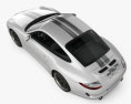 Porsche 911 Sport Classic 2012 3d model top view