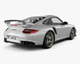 Porsche 911 GT2RS 2012 3D模型 后视图