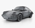 Porsche 911 Carrera Coupe 1987 3D-Modell wire render