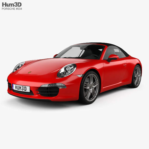 Porsche 911 Carrera Кабриолет 2015 3D модель