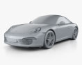 Porsche 911 Carrera 敞篷车 2015 3D模型 clay render