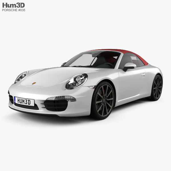 Porsche 911 Carrera S 敞篷车 2015 3D模型