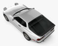 Porsche 944 coupe 1991 3D模型 顶视图