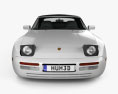 Porsche 944 敞篷车 1991 3D模型 正面图
