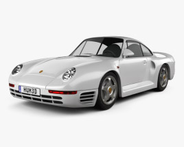 Porsche 959 1986 3D model