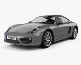 Porsche Cayman 2016 3D 모델 
