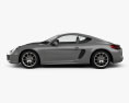 Porsche Cayman 2016 3d model side view
