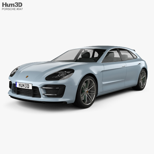 Porsche Panamera Sport Turismo 2014 3D model