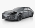 Porsche Panamera Sport Turismo 2014 3d model wire render