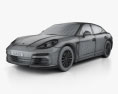 Porsche Panamera S 2016 3d model wire render