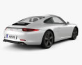 Porsche 911 (991) Carrera 50th Anniversary Edition 2016 3D模型 后视图