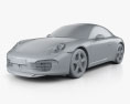 Porsche 911 (991) Carrera 50th Anniversary Edition 2016 3D 모델  clay render