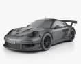 Porsche 911 Carrera (991) RSR 2015 3D模型 wire render
