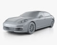 Porsche Panamera 4S Executive 2016 3D 모델  clay render