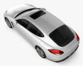 Porsche Panamera Disel 2016 Modello 3D vista dall'alto