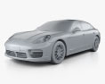 Porsche Panamera GTS 2016 3D模型 clay render