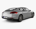 Porsche Panamera Turbo Executive 2016 3D模型 后视图