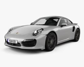 3D model of Porsche 911 Carrera (991) Turbo 2015