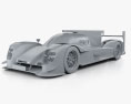 Porsche 919 하이브리드 2014 3D 모델  clay render